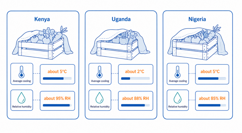 Passive cooling blankets can provide an electricity-free cooling option for smallholder farmers and vendors.