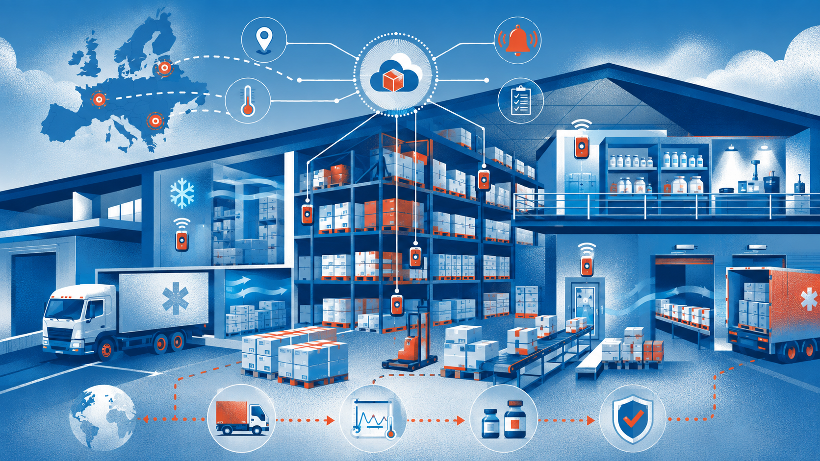 EU GDP Temperature Monitoring for Pharmaceutical Warehouses and 3PLs