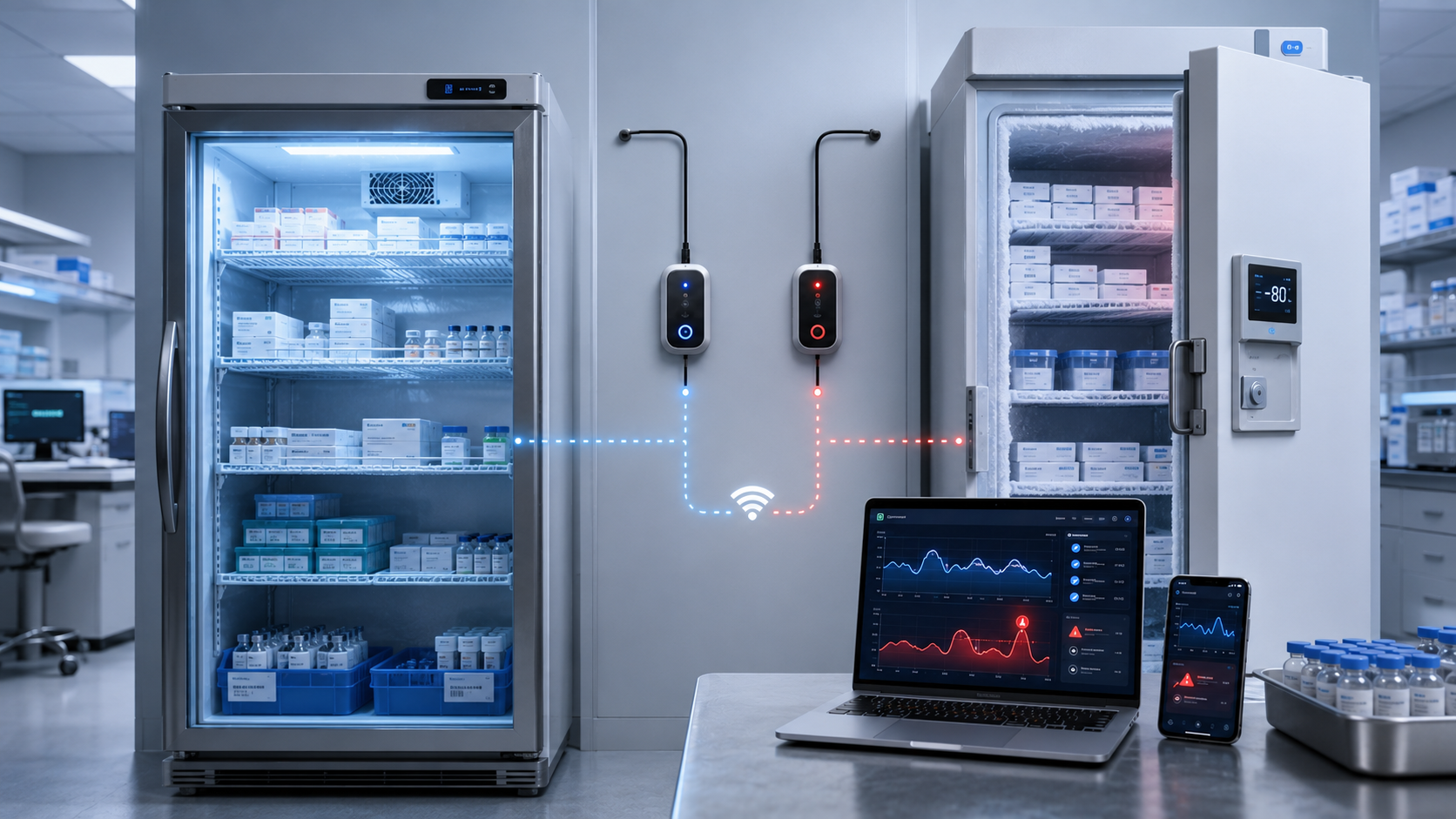 How Continuous Temperature Monitoring Protects Vaccine Refrigerators and Medical Freezers