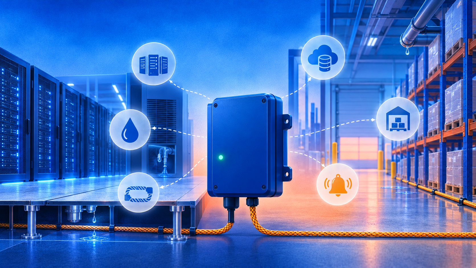 Water Leak Detection for Data Centers and Warehouses