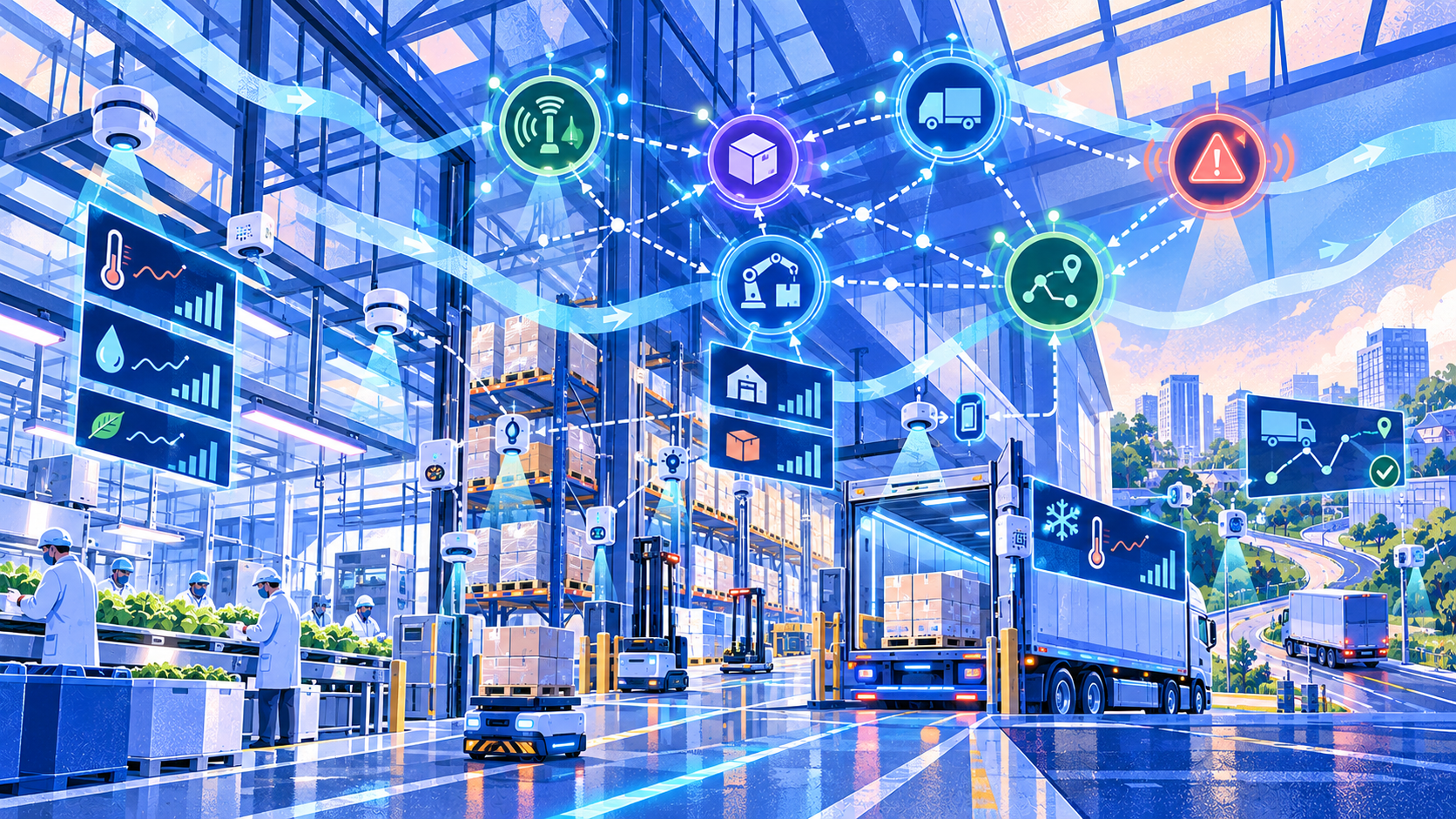 How IoT Sensors in Autonomous Supply Chain Systems Create Real-Time Data Layers ?