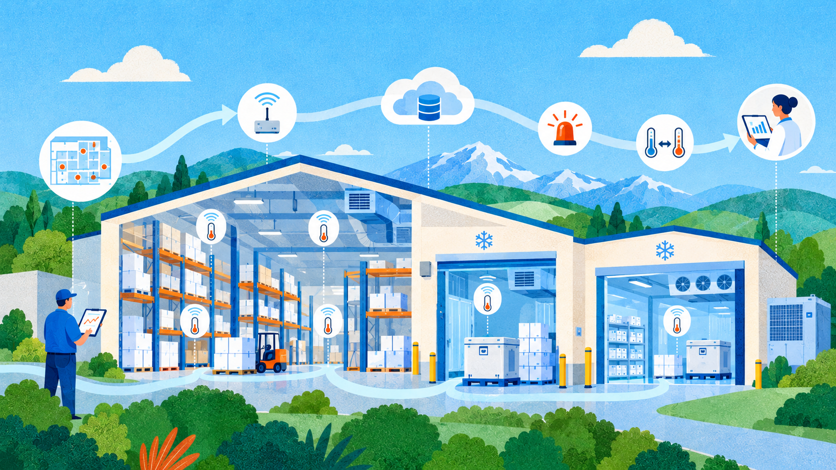How to Deploy a GxP Environmental Monitoring System in a Pharmaceutical Warehouse ?